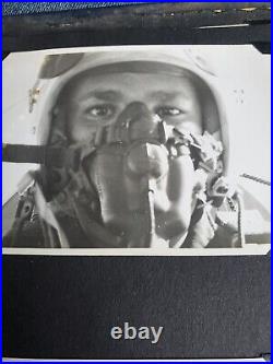 Vintage Military Photo Album US Air Force Black White 175 Photographs 1950s