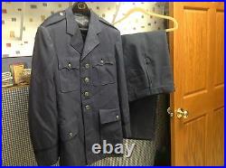Vintage Military USAF Air Force Blue Dress Uniform Jacket Pants 1950's