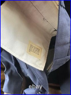 Vintage NAMED USAF MASTER SERGEANT E-7 COOPER UNIFORM GROUP DRESS UTILITY CAPS