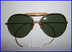 Vintage NAVIEX Aviator Sunglasses U. S. Army Air Force Style with Case WW II rare