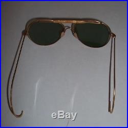 Vintage NAVIEX Aviator Sunglasses U. S. Army Air Force Style with Case WW II rare
