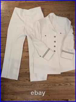 Vintage PATRIOT USAF AIR FORCE WHITE UNIFORM SET OFFICER MENS 44R