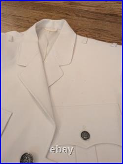 Vintage PATRIOT USAF AIR FORCE WHITE UNIFORM SET OFFICER MENS 44R