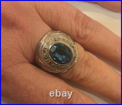 Vintage Pride Sterling Silver USAF Air Force Ring WWII World War 2 1947 Size 9