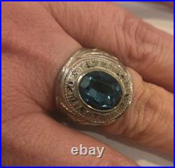 Vintage Pride Sterling Silver USAF Air Force Ring WWII World War 2 1947 Size 9