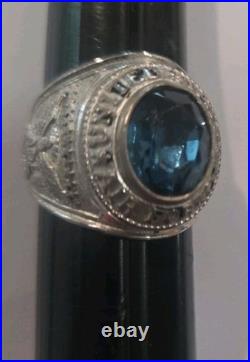 Vintage Pride Sterling Silver USAF Air Force Ring WWII World War 2 1947 Size 9