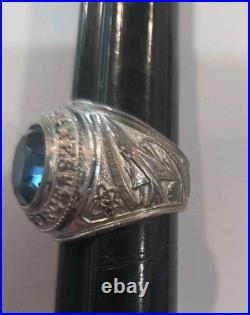 Vintage Pride Sterling Silver USAF Air Force Ring WWII World War 2 1947 Size 9