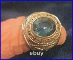 Vintage Pride Sterling Silver USAF Air Force Ring WWII World War 2 1947 Size 9