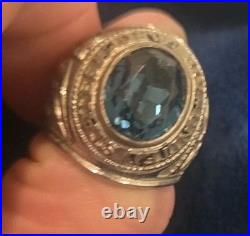 Vintage Pride Sterling Silver USAF Air Force Ring WWII World War 2 1947 Size 9