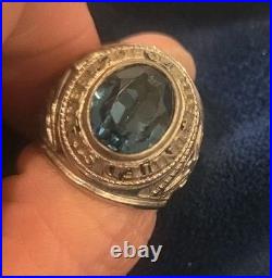 Vintage Pride Sterling Silver USAF Air Force Ring WWII World War 2 1947 Size 9
