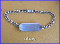 Vintage Sterling Silver 925 United States Air Force Logo Emblem ID Bracelet 8