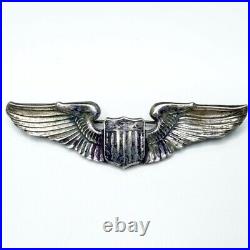 Vintage Sterling Silver USAF 3 Wings Pilot Air Force America Military 18.5g