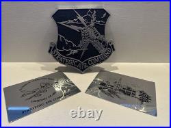 Vintage Strategic Air Command Aircraft Aluminum Plaque Wall Decor and Placards