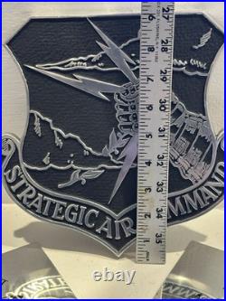 Vintage Strategic Air Command Aircraft Aluminum Plaque Wall Decor and Placards Vintage Strategic Air Command Aircraft Aluminum Plaque Wall Decor and Placards