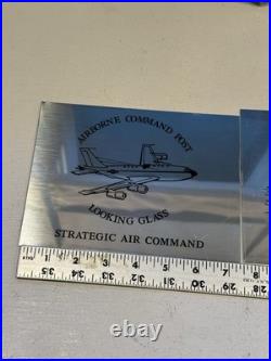 Vintage Strategic Air Command Aircraft Aluminum Plaque Wall Decor and Placards