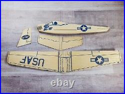 Vintage Testors Go-Hi Airplane Kit Balsa Wood USAF Glider Wingspan Plane Model
