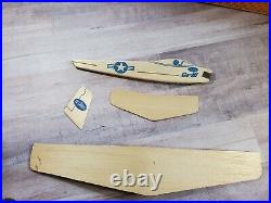 Vintage Testors Go-Hi Airplane Kit Balsa Wood USAF Glider Wingspan Plane Model
