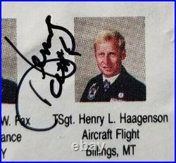 Vintage Thunderbirds 1986 Autographed Airforce Program F-16 F-4 Crew Pilots