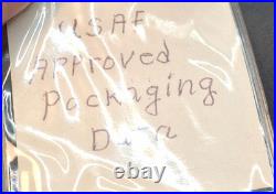 Vintage USAF Approved Packaging Data Bronze Tag