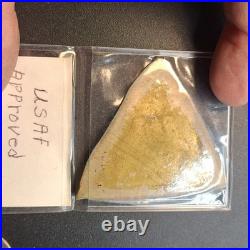Vintage USAF Approved Packaging Data Bronze Tag