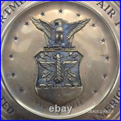 Vintage USAF Brass Wall Plaque Department of the Air Force Seal 12.5 Military