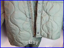 Vintage USAF CWU-9/P Quilted Flyers Liner Set, Jacket M Trousers M EUC