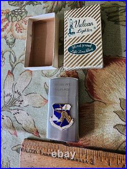 Vintage USAF Castle AFB Strategic Air Command Vulcan Lighter New in Box 1950s