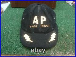 Vintage USAF Military Police Post-Korean War AP Air Police wool cap 60-61