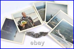 Vintage USAF Pilot Wings & 6 Original T38 Talon Pilot Photos Lot