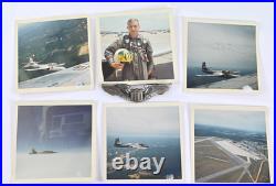 Vintage USAF Pilot Wings & 6 Original T38 Talon Pilot Photos Lot