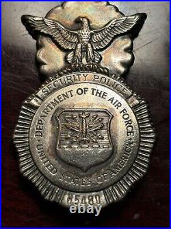 Vintage USAF Security Police Eagle Badge Department of the Air Force USA