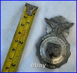 Vintage USAF Security Police Eagle Badge Pin Department of the Air Force USA