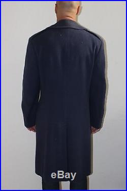Vintage USAF United States Air Force Post World War II Pea Overcoat Men's 39 L