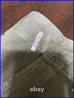 Vintage USMC named OG-107 jacket and pants WW2 HBT Herringbone USMC USN USAF