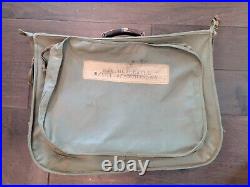 Vintage US ARMY AIR FORCE Military Flyer's Garment Bag Named Pilot Luggage