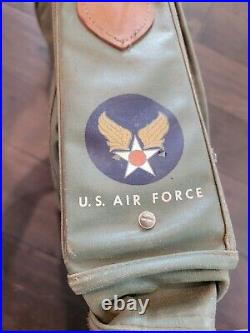 Vintage US ARMY AIR FORCE Military Flyer's Garment Bag Named Pilot Luggage