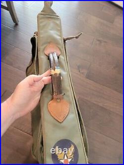 Vintage US ARMY AIR FORCE Military Flyer's Garment Bag Named Pilot Luggage