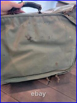 Vintage US ARMY AIR FORCE Military Flyer's Garment Bag Named Pilot Luggage