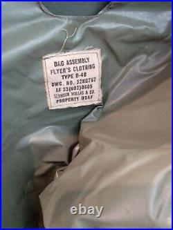 Vintage US ARMY AIR FORCE Military Flyer's Garment Bag Named Pilot Luggage