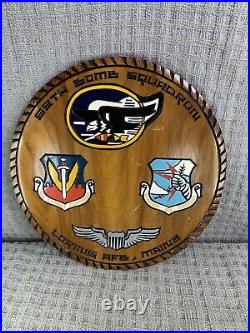 Vintage US Air Force 69th Bomb Squadron command crest Loring Maine Decommission