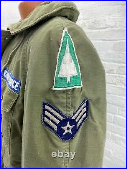 Vintage US Air Force Enlisted Patched Field Jacket