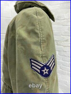 Vintage US Air Force Enlisted Patched Field Jacket