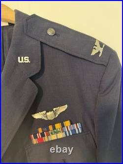 Vintage US Air Force High Ranking Decorated Dress Uniform Ribbons Rare
