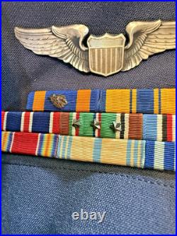 Vintage US Air Force High Ranking Decorated Dress Uniform Ribbons Rare