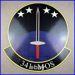 Vintage US Air Force Military Memorabilia MOS Wall Display Emblem 27 Sign Rare