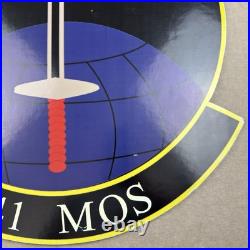 Vintage US Air Force Military Memorabilia MOS Wall Display Emblem 27 Sign Rare