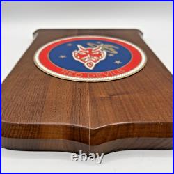 Vintage US Air Force Military Wooden Wall Plaque RED DEVILS 431st Squadron