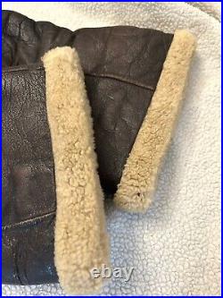 Vintage US Army Air Force Leather Gunner Gloves Mitten A-9A X-Large WWII NAMED