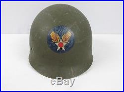 Vintage US Army Air Force Military M1 Helmet Liner World War II Vietnam RARE
