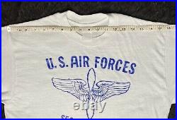 Vintage US Army Air Forces Sequoia Field California T Shirt Flight Training